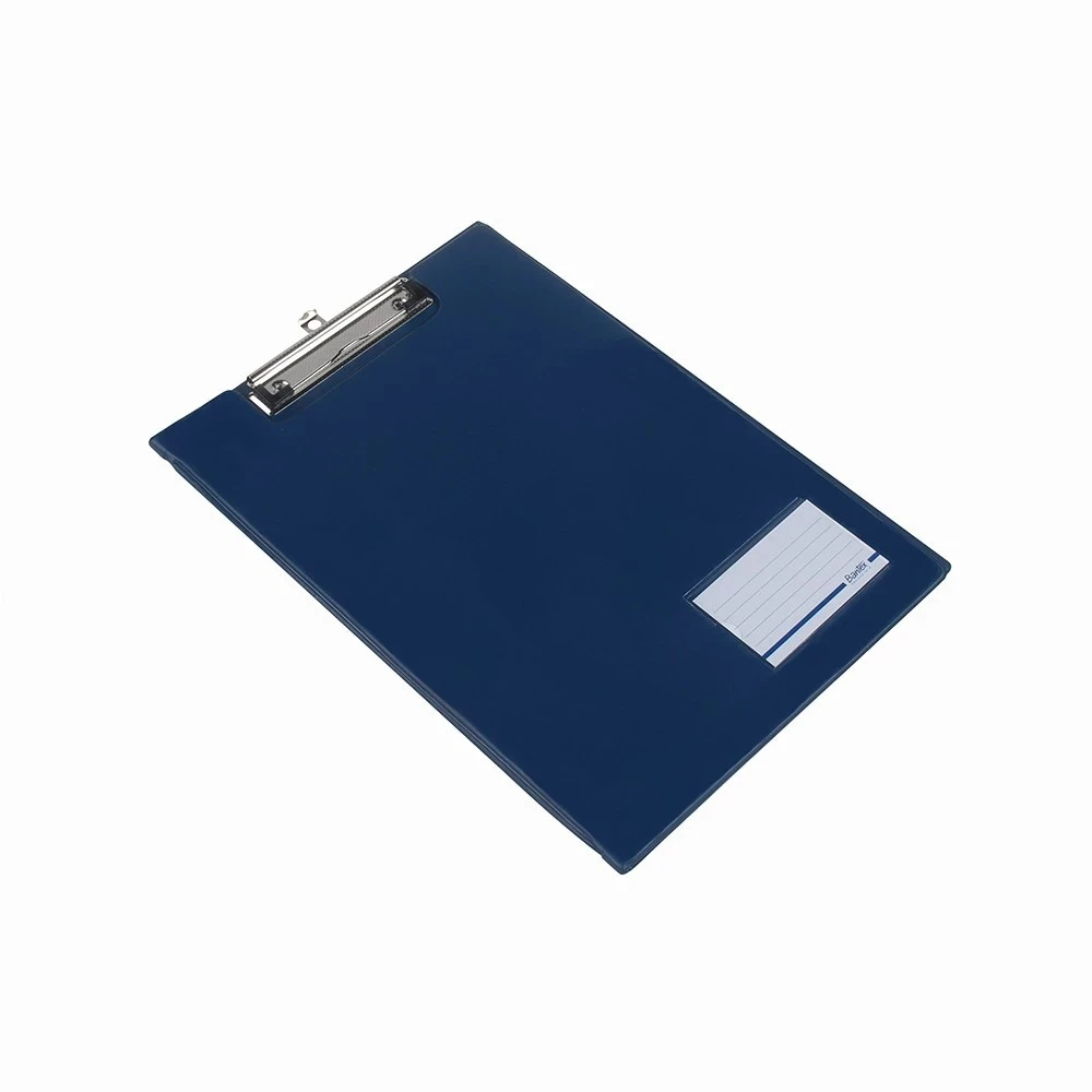 Clipboard Bantex FC Folio With Cover 4211 Blue Black / Papan Jalan Ukuran Folio Hitam Biru